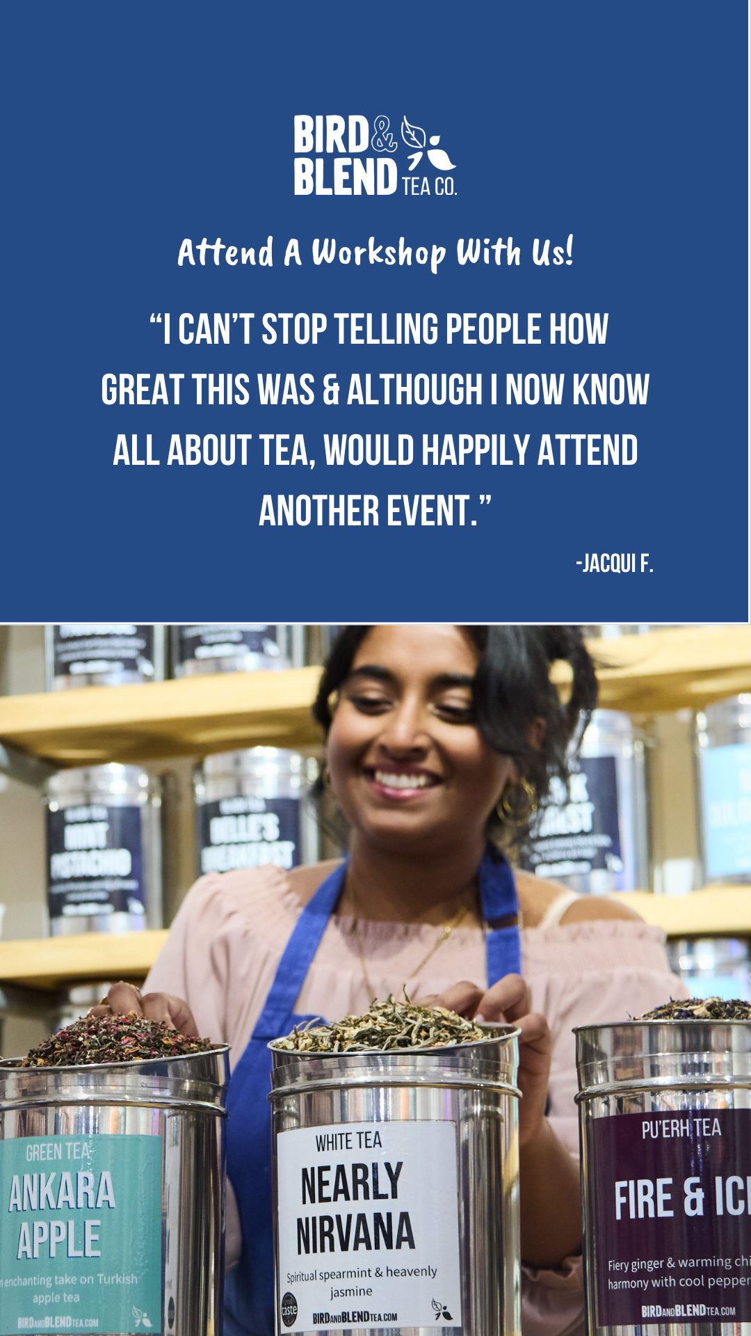 Bird & Blend Tea Co. Facebook ad