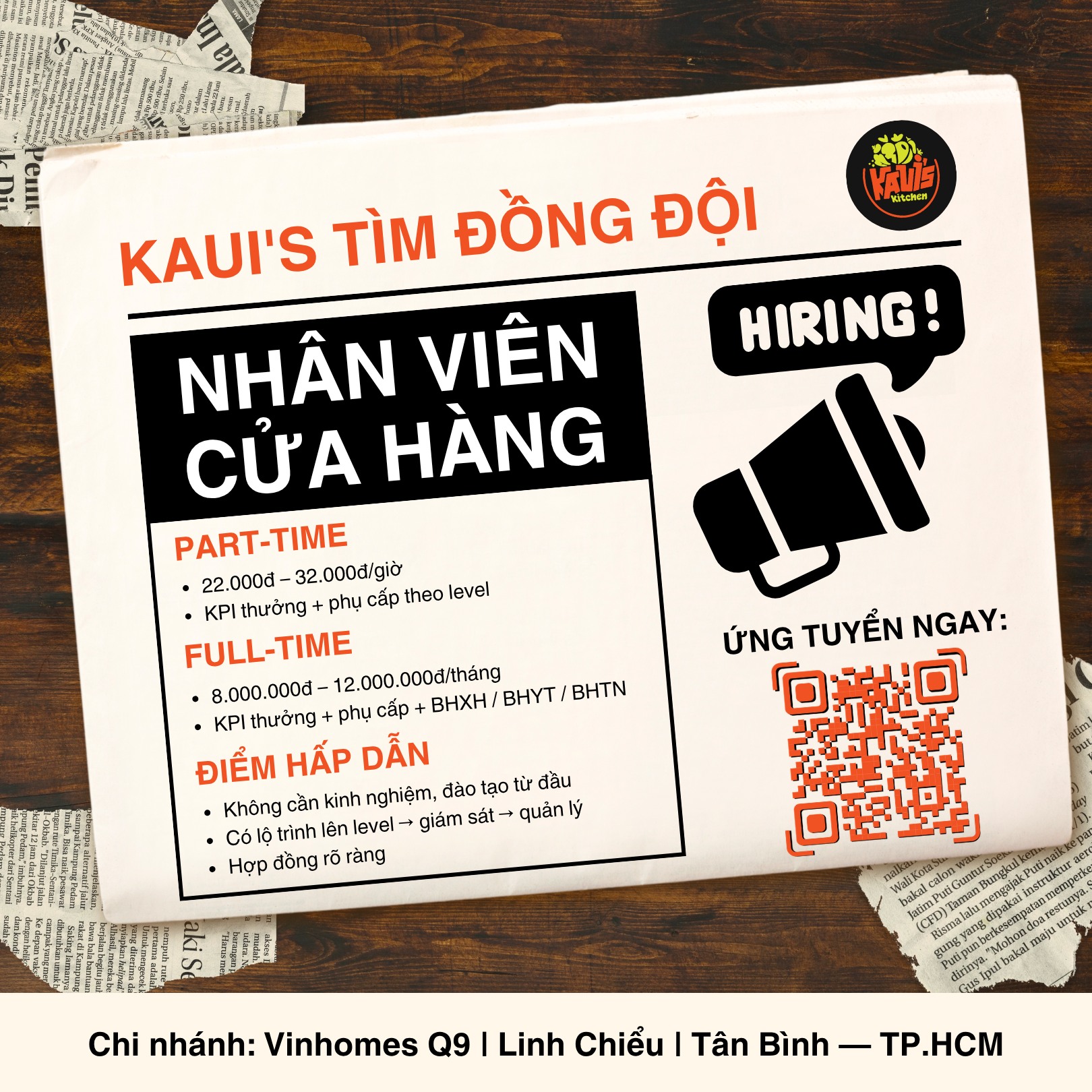 Kaui’s Kitchen - Ăn Healthy Mà Ngon Facebook ad: KAUI'S KITCHEN ĐANG TÌM ĐỒNG ĐỘI, PART-TIME &…