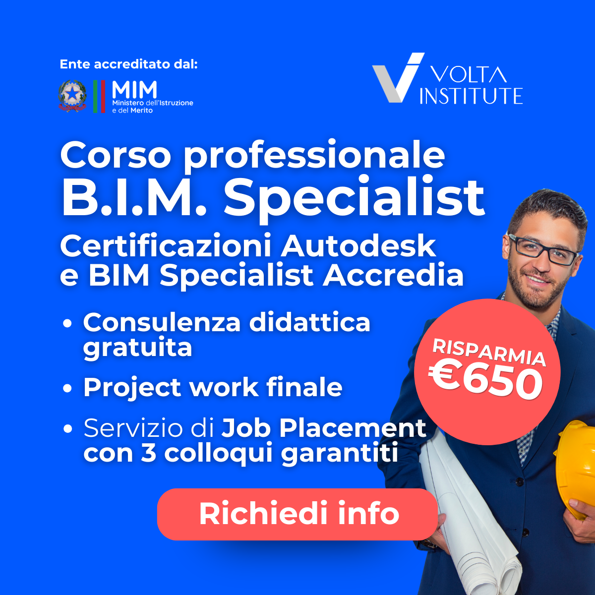 Volta Institute - Formazione Professionale Facebook ad: Scopri il Corso per BIM Specialist