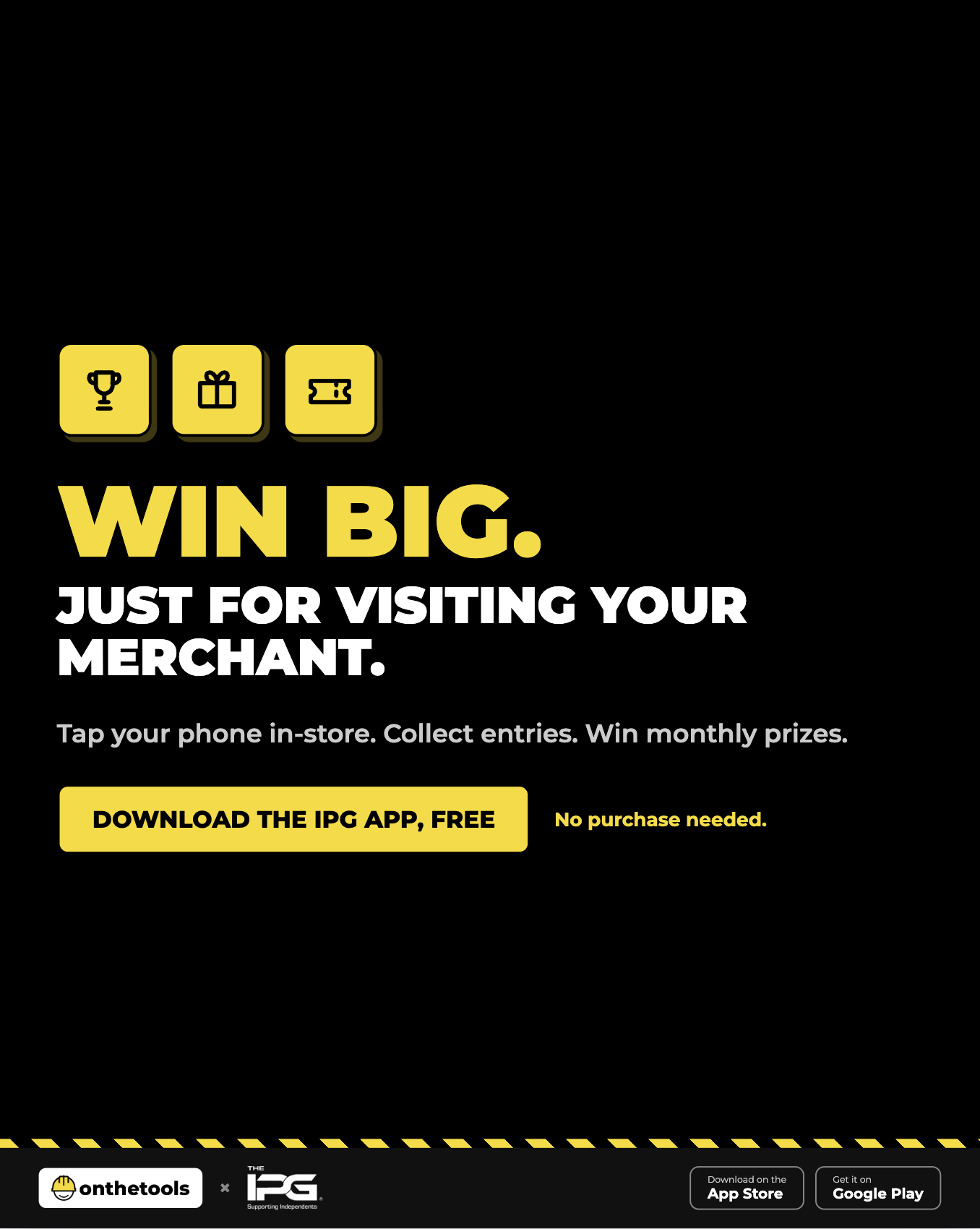 On The Tools Facebook ad: Get the free app now
