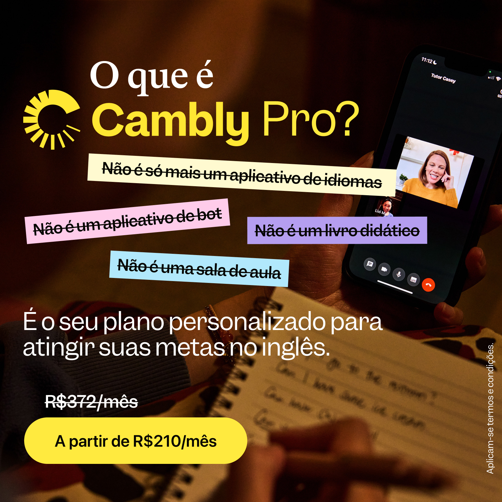 Cambly Brasil Facebook ad