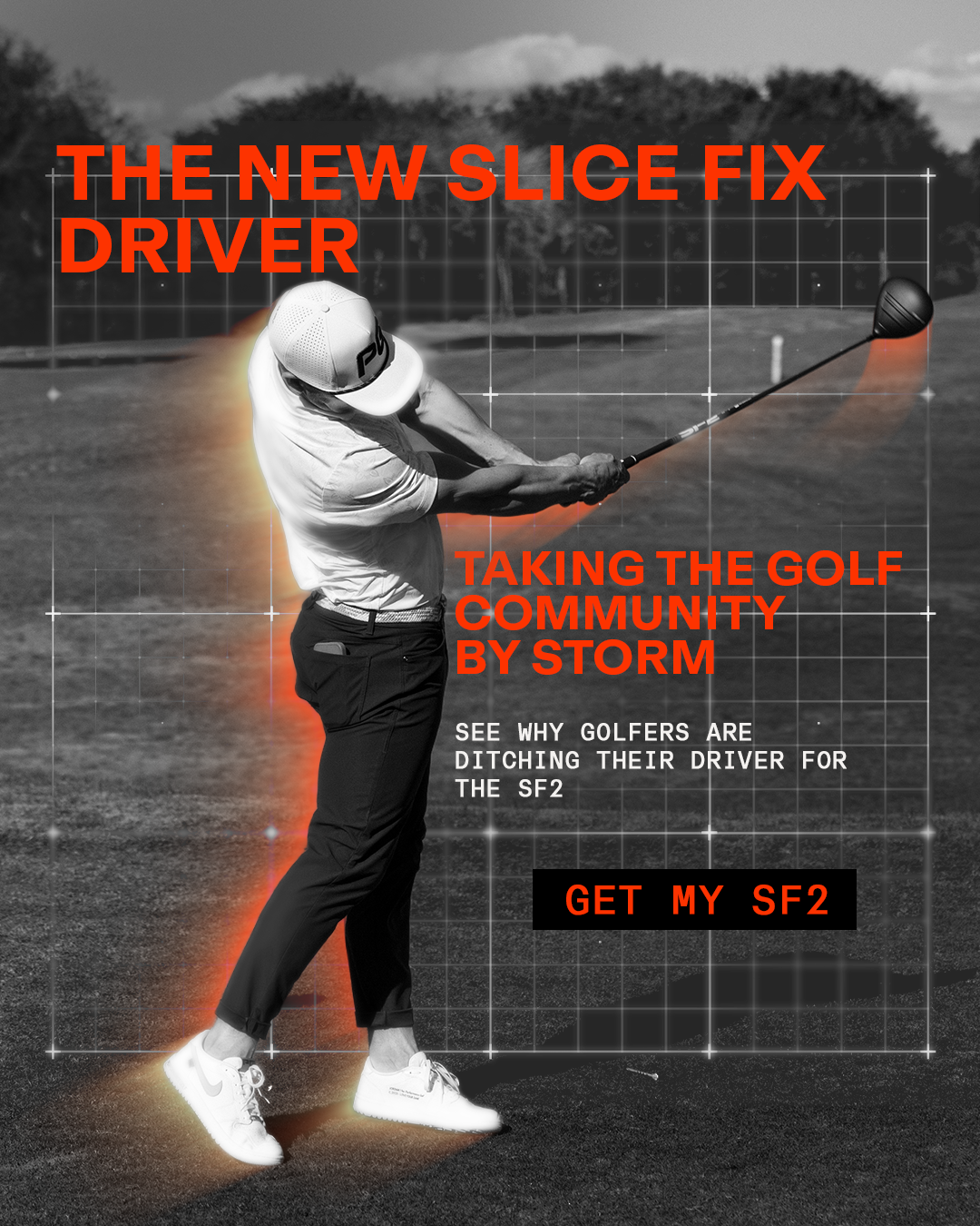 Performance Golf Facebook ad