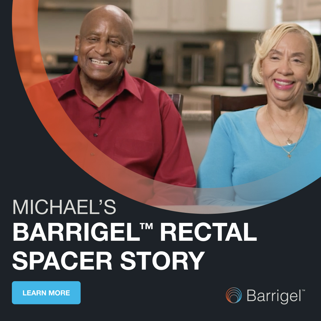 Barrigel Facebook ad: After protecting his country, Michael chose Barrigel rectal…