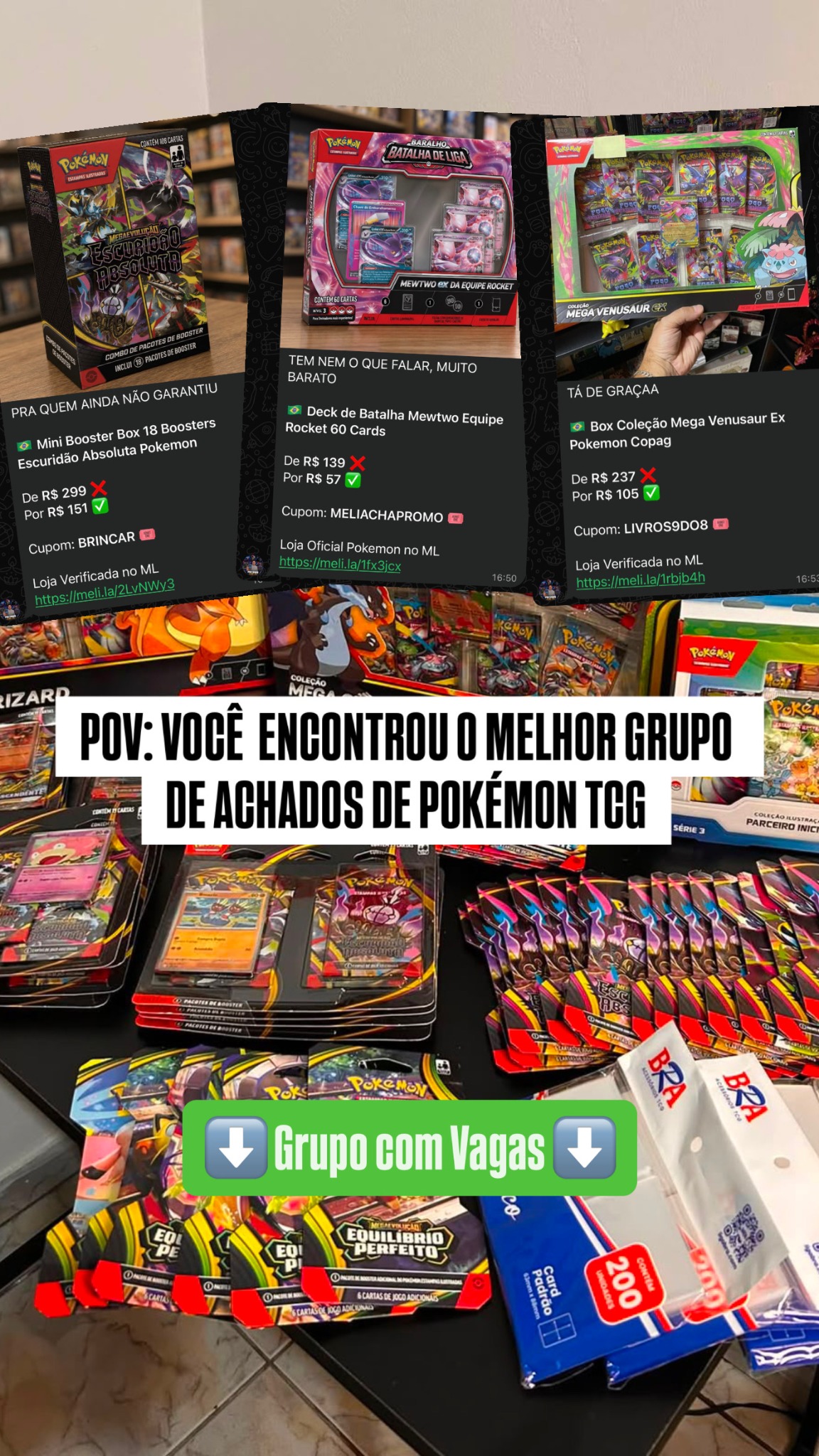 Promo Clube Tcg Facebook ad: Quer pagar barato em TCG?