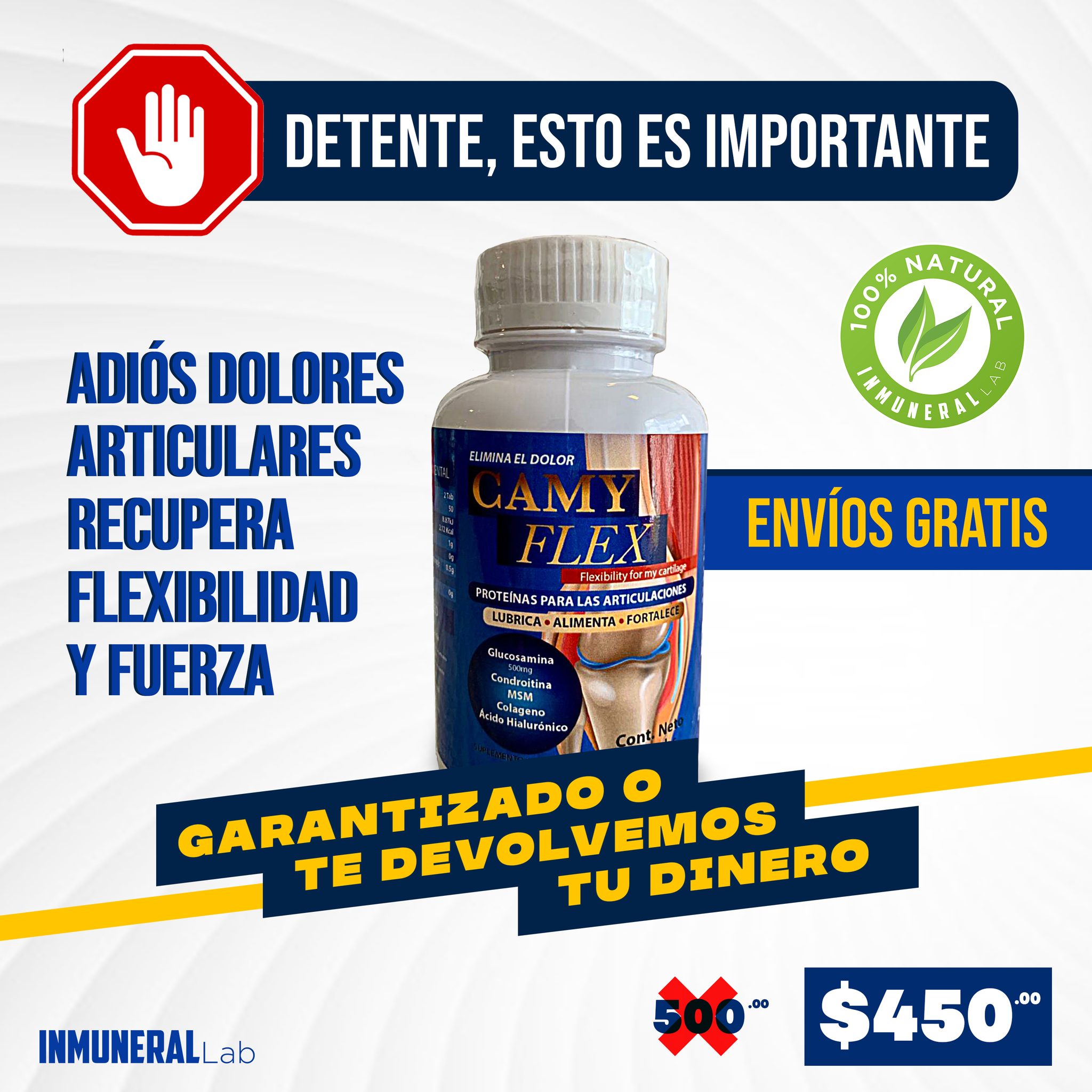 Camyflex 1 pieza Facebook ad: Pieza 1 Camyflex - $ 450