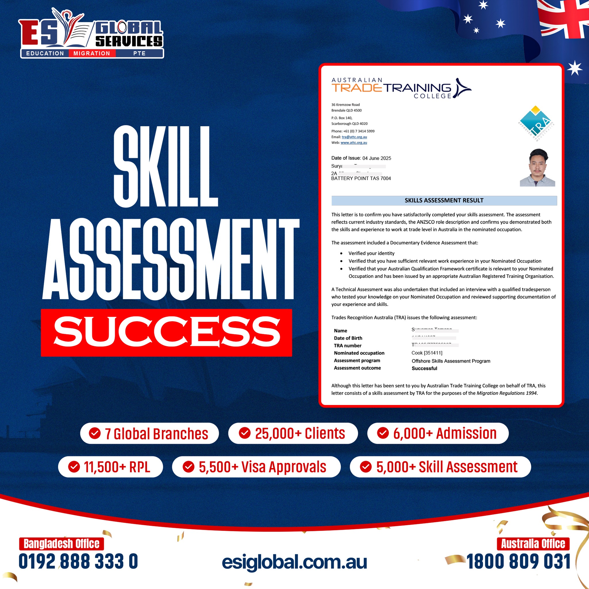 ESI Global Education & Migration NSW Facebook ad
