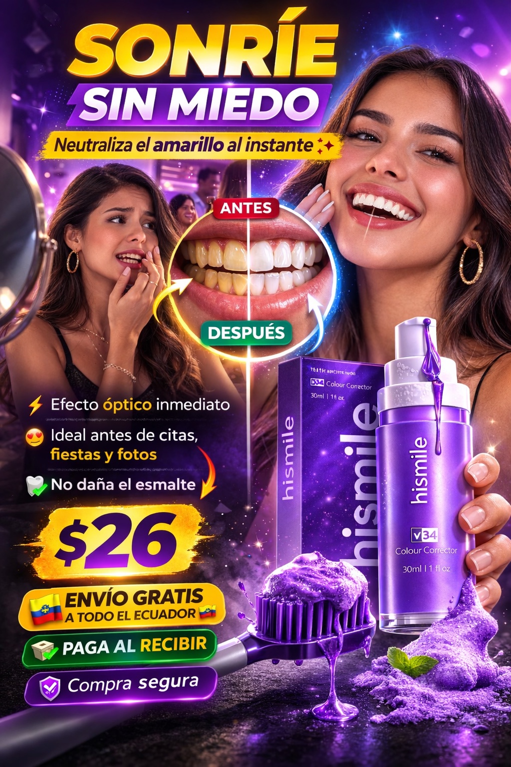 Compita Ecuador Facebook ad: Envío gratis + Paga al recibir