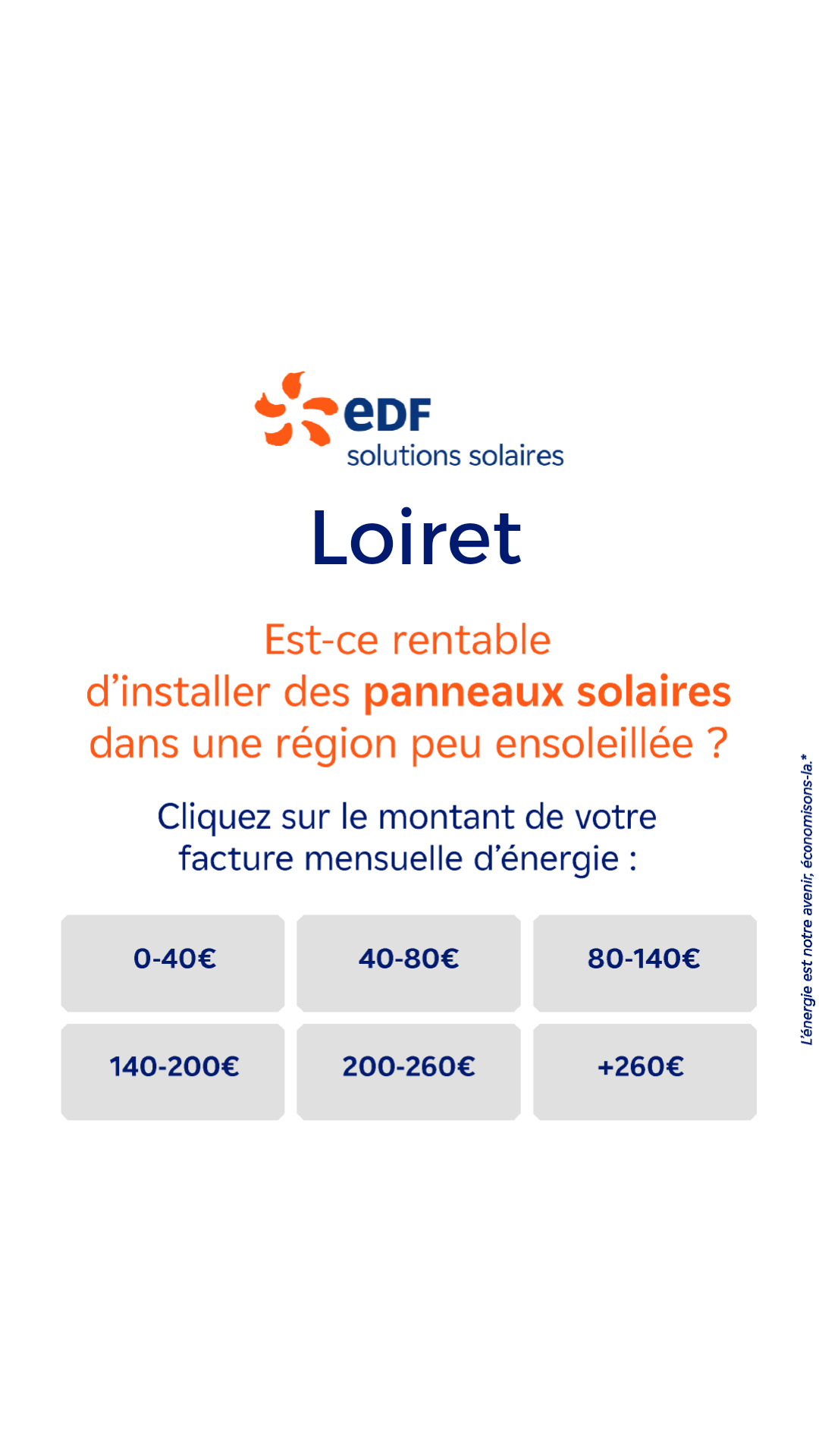 Mes offres EDF solutions solaires Facebook ad