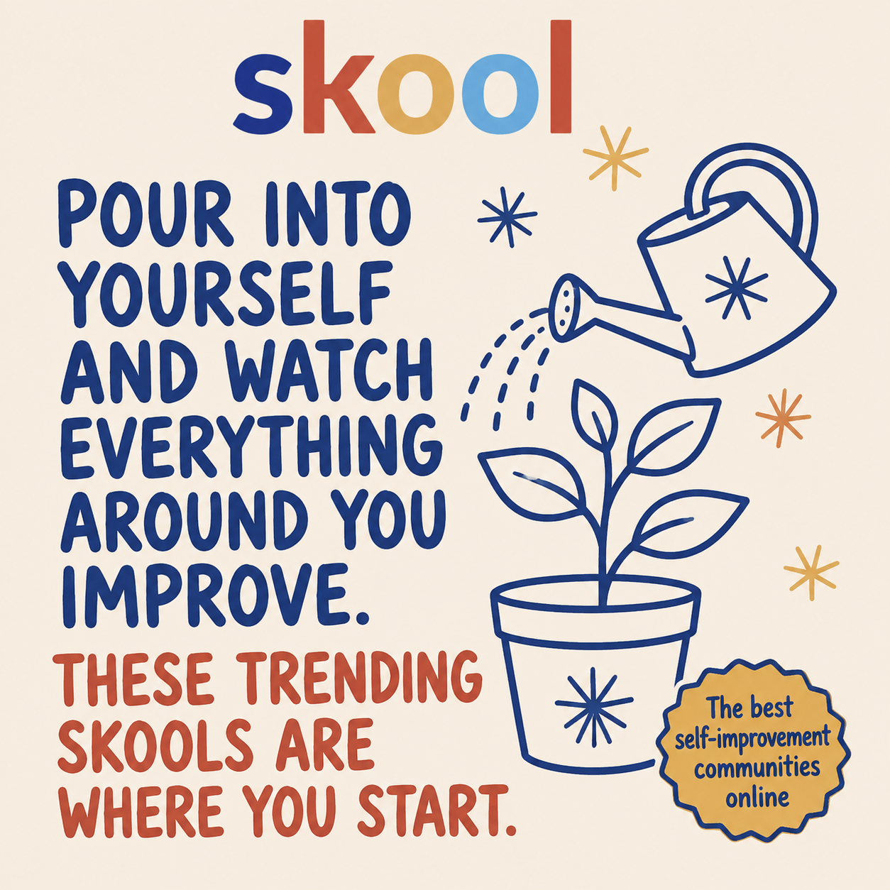 Skool Facebook ad