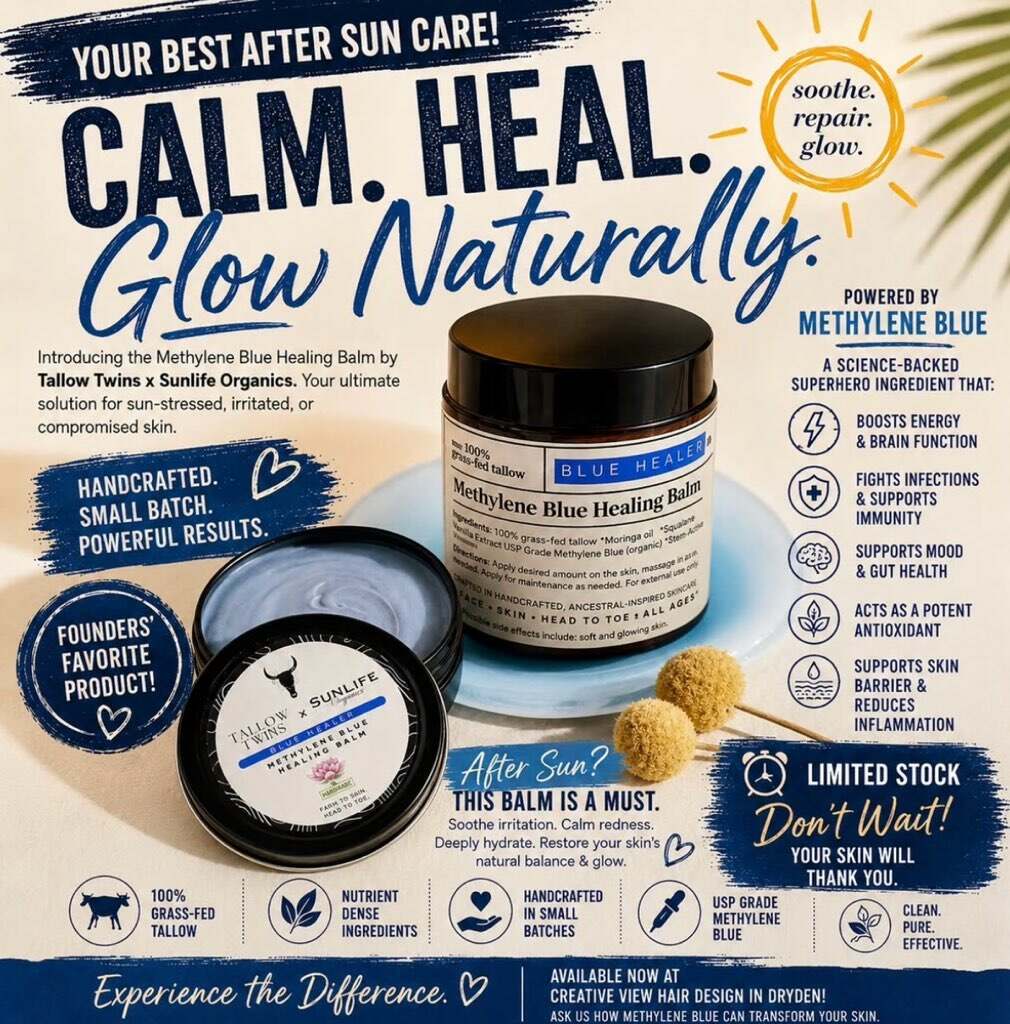 Tallow Twins Facebook ad: Methylene Blue Magic