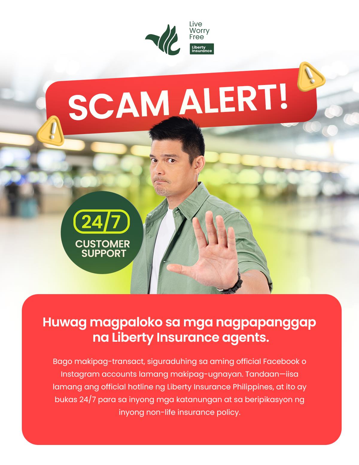 Liberty Insurance Philippines Facebook ad