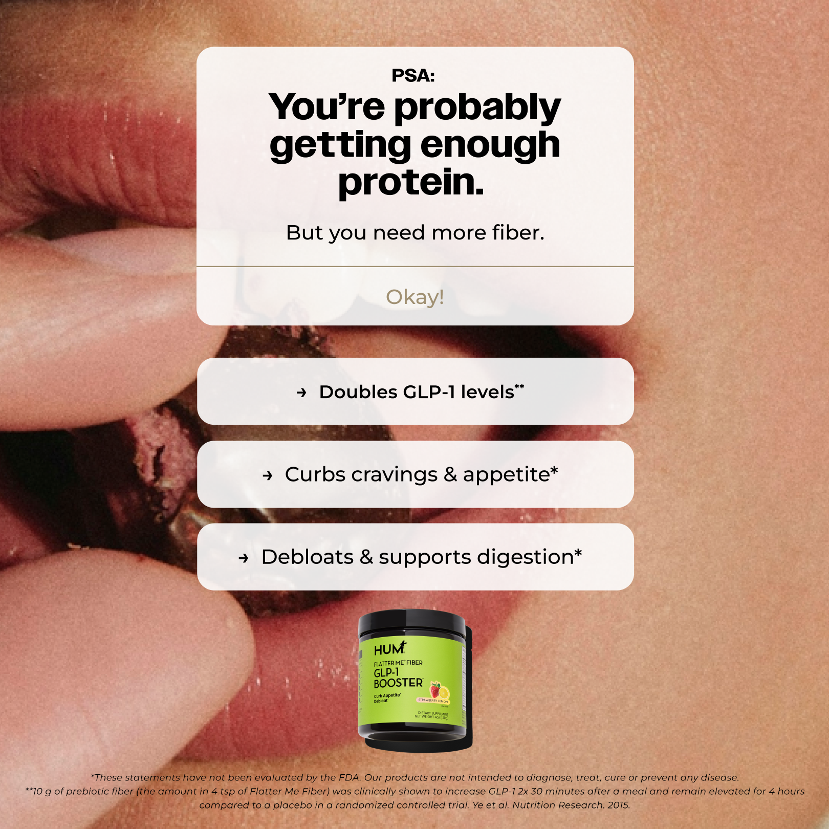 HUM Nutrition Facebook ad