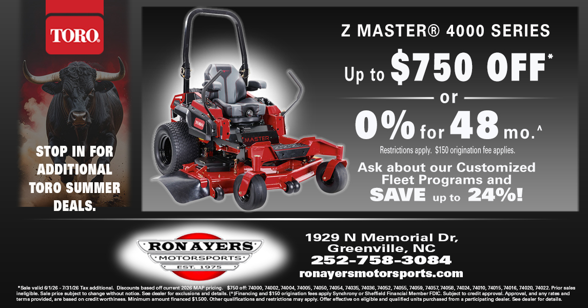 Ron Ayers Motorsports Facebook ad from May 30, 2026