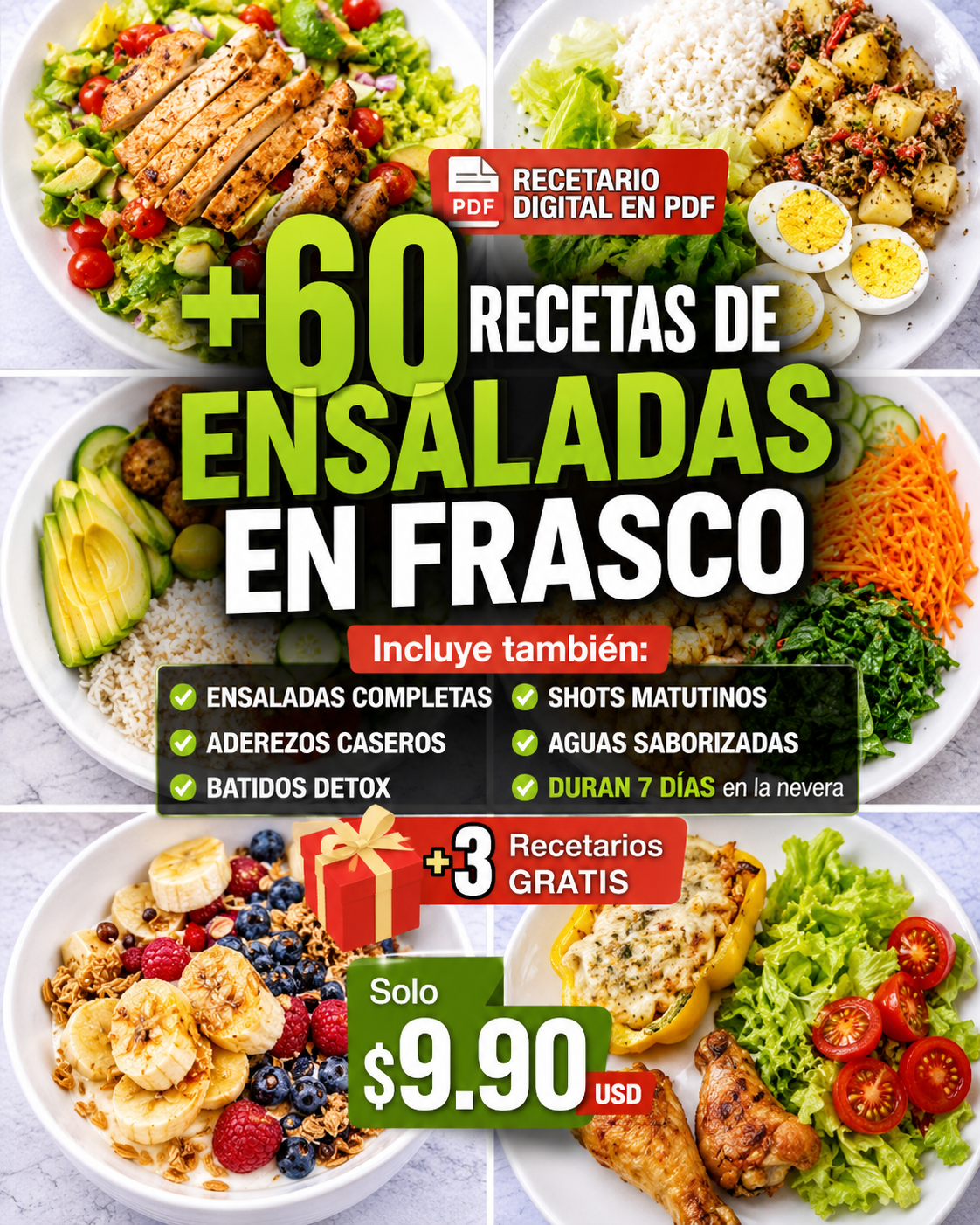 Como Sano Hoy Facebook ad: Tus comidas de toda la semana en minutos