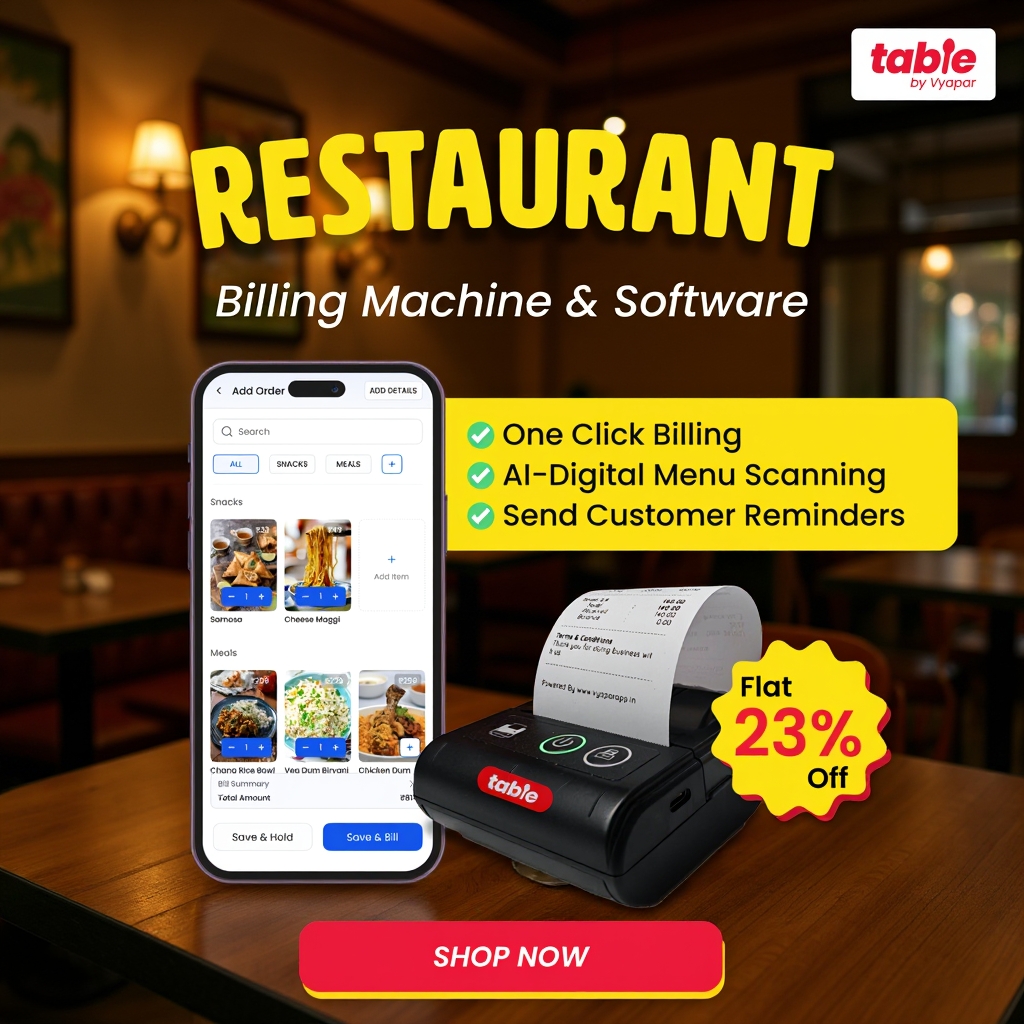 Table by Vyapar Facebook ad