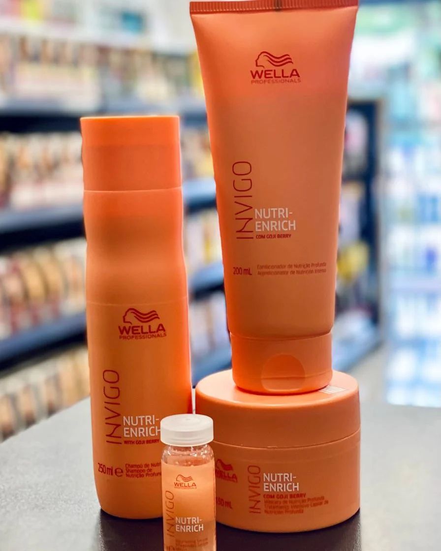 Cosmeticos.fe Facebook ad: Wella Professionals Invigo Nutri-Enrich apresenta uma…