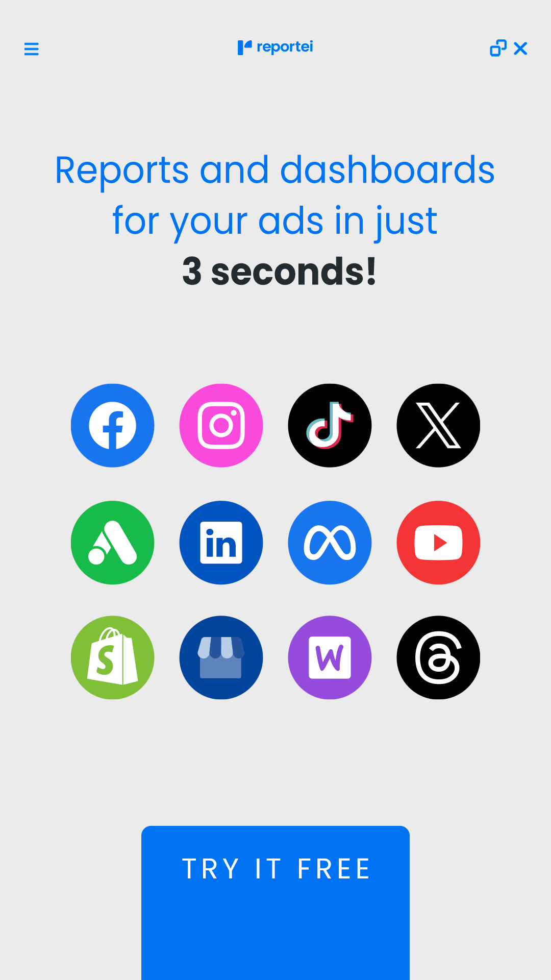 Reportei Facebook ad