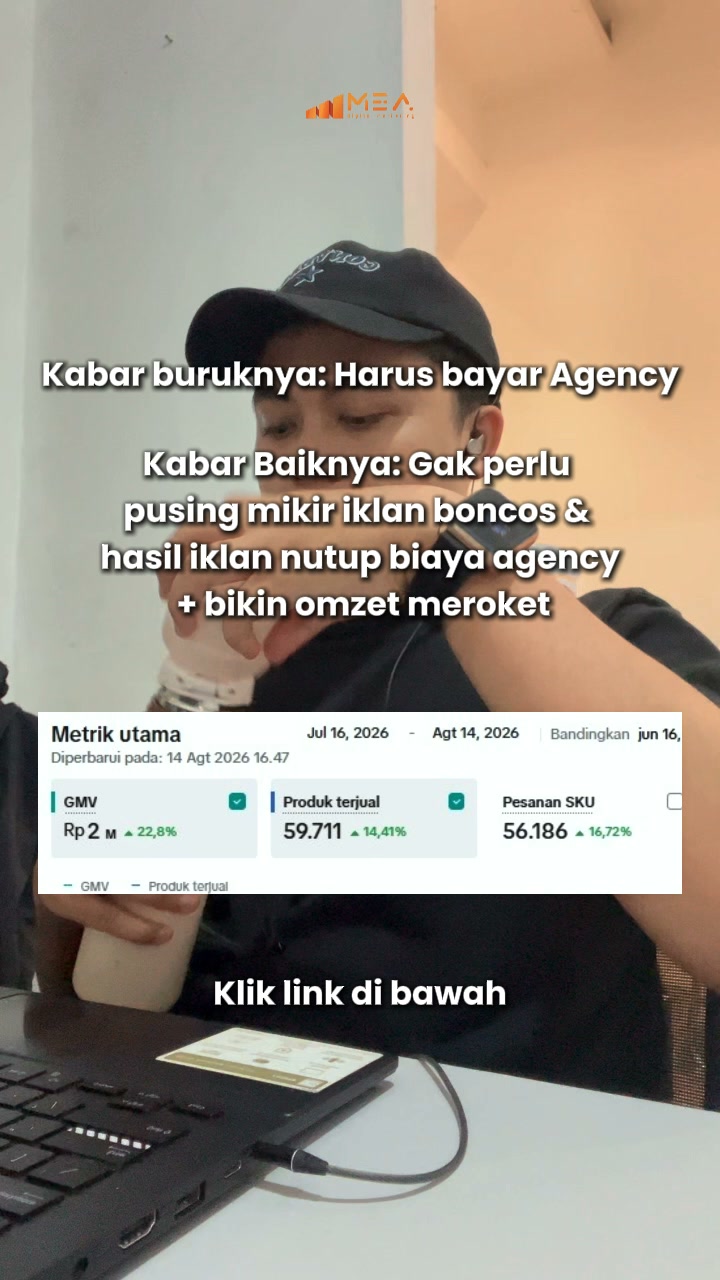 MEA Digital Agency Facebook ad: Produk Terjual Sampai 59rb