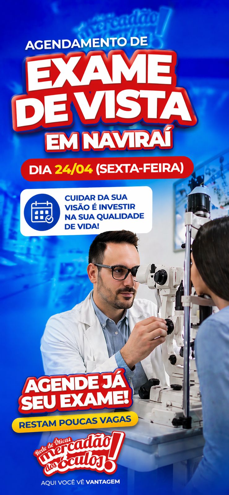 Rede de Óticas Mercadão dos Óculos - Naviraí/MS Facebook ad: Converse conosco