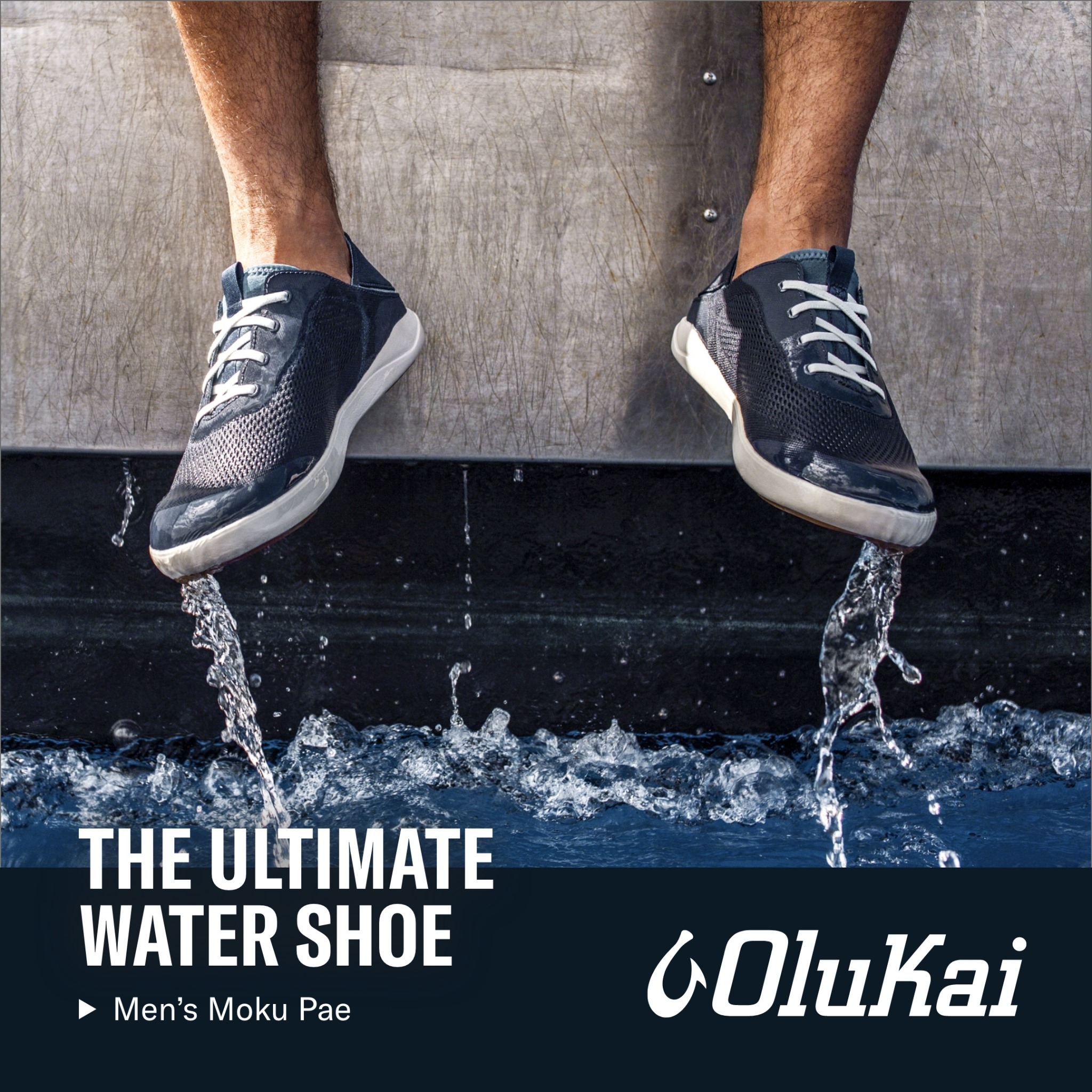 OluKai Facebook ad: Moku Pae Men's No-Tie Boat Shoes