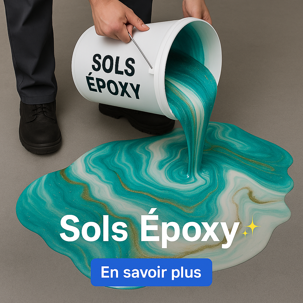Modinewy Facebook ad: Sols Époxy, Idées de Revêtements Durables et Élégants