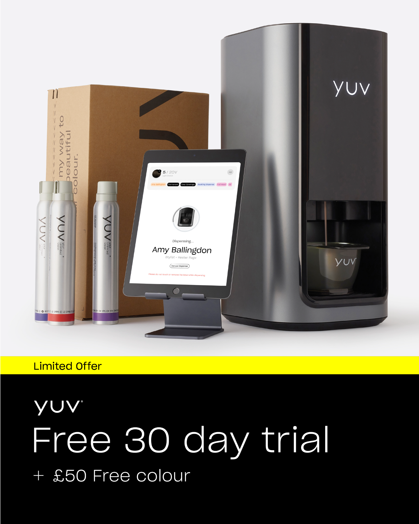Yuv Beauty Facebook ad: Meet the future of professional hair colour