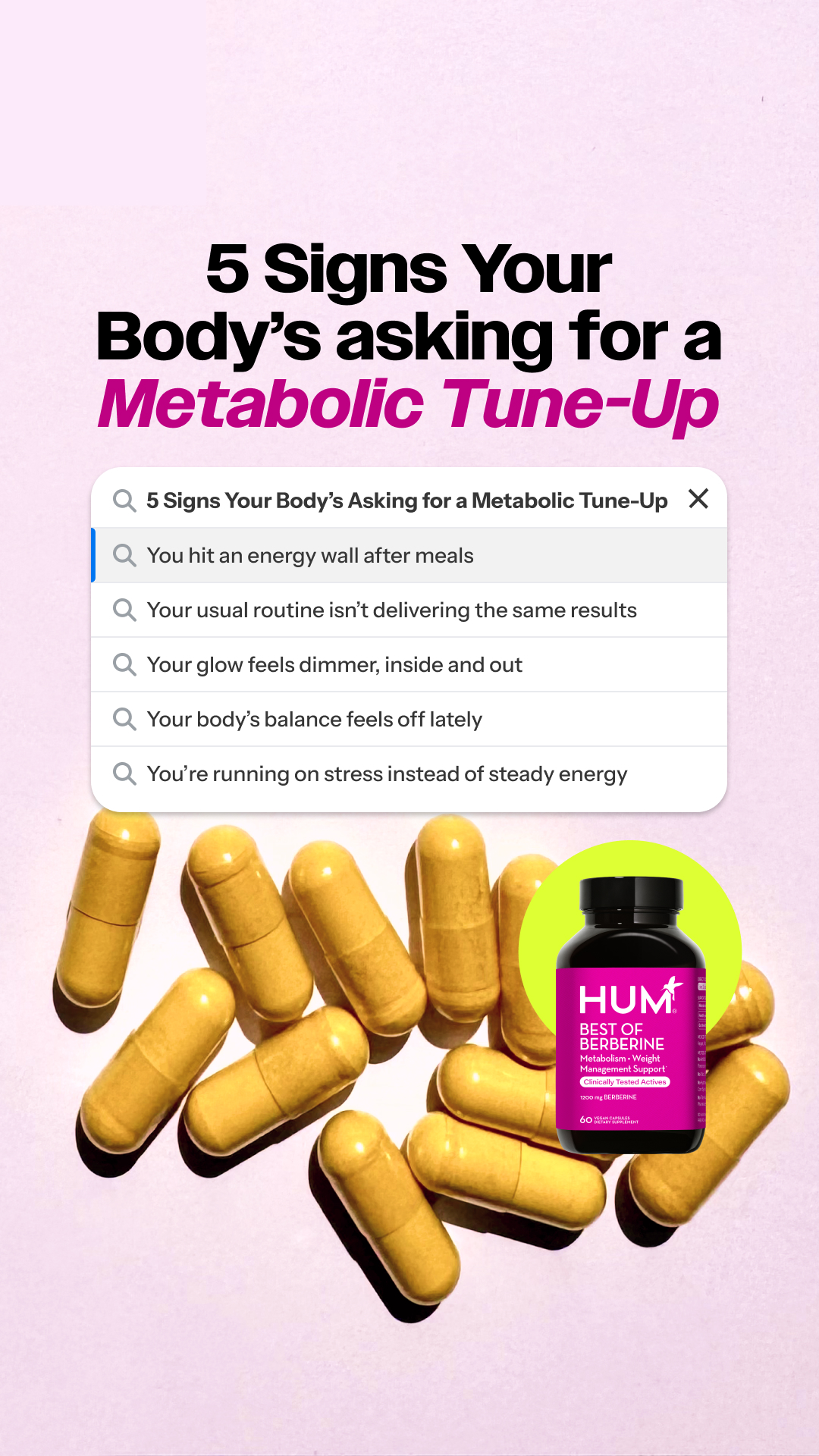 HUM Nutrition Facebook ad