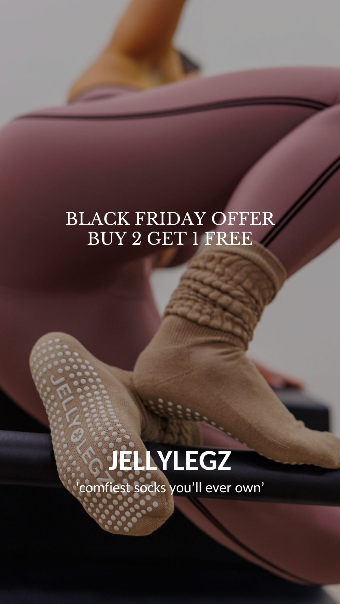 Jellylegz Pilates Grip Socks  Facebook ad