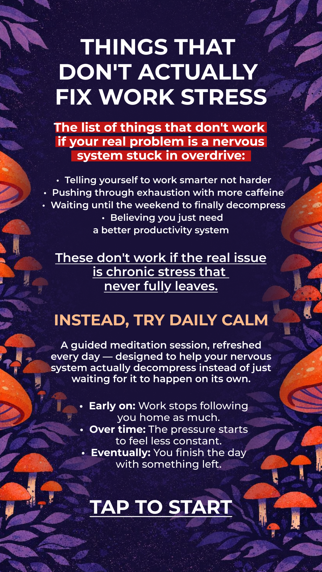 Calm Facebook ad