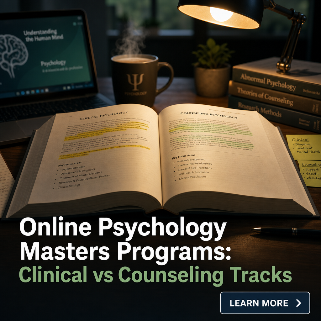 The Curiosity Feed Facebook ad: Online Psychology Masters Programs: Clinical vs Counseling…