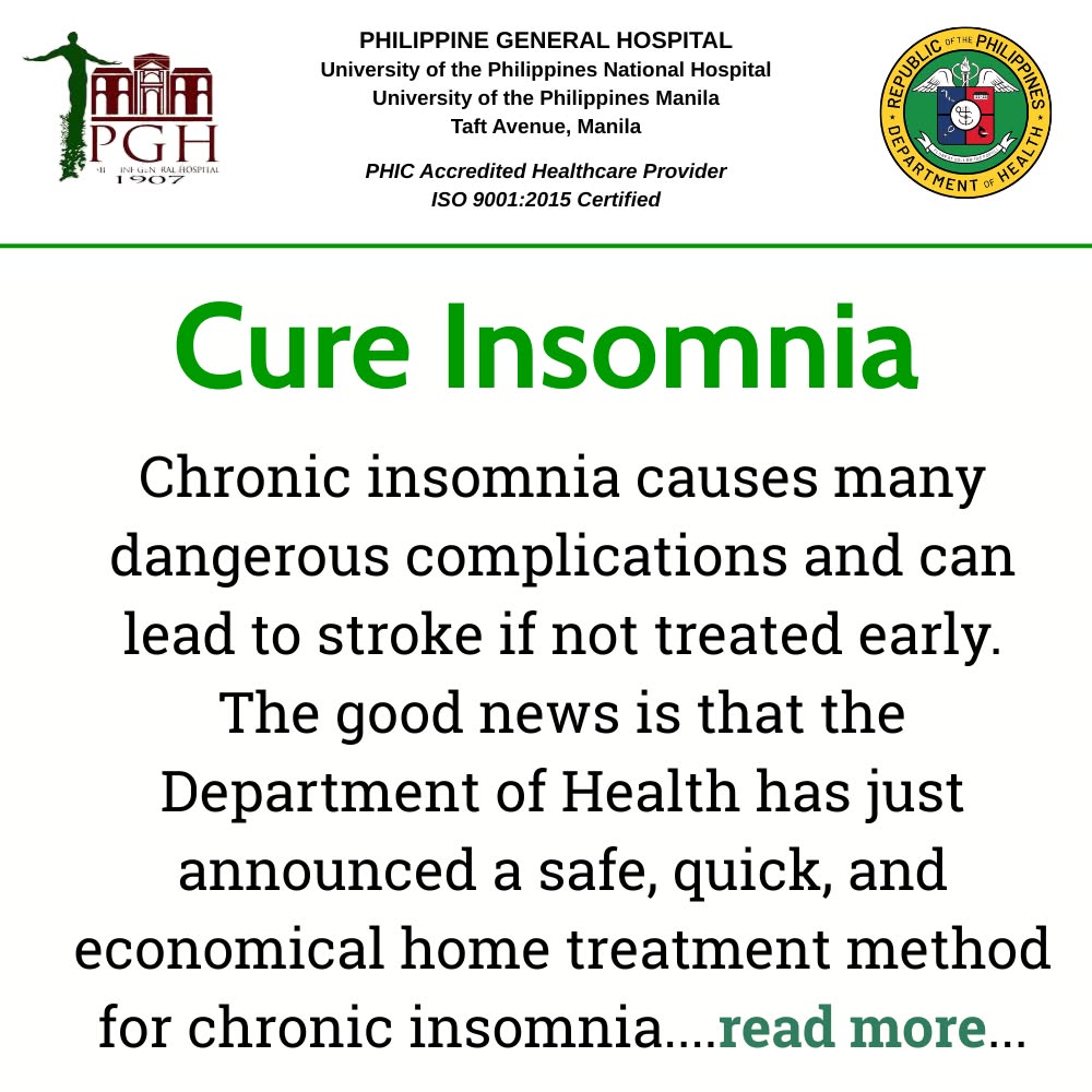 PGH-Philippine General Hospital Hotnews Facebook ad: Sleep well every day - read now