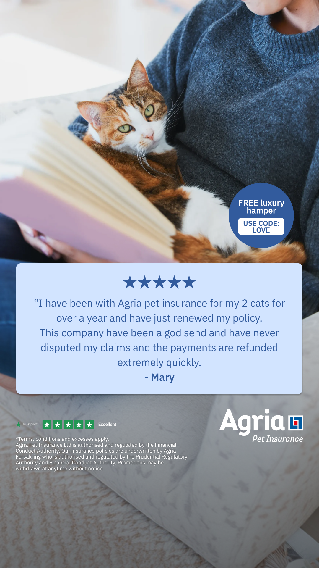 Agria Pet Insurance Facebook ad