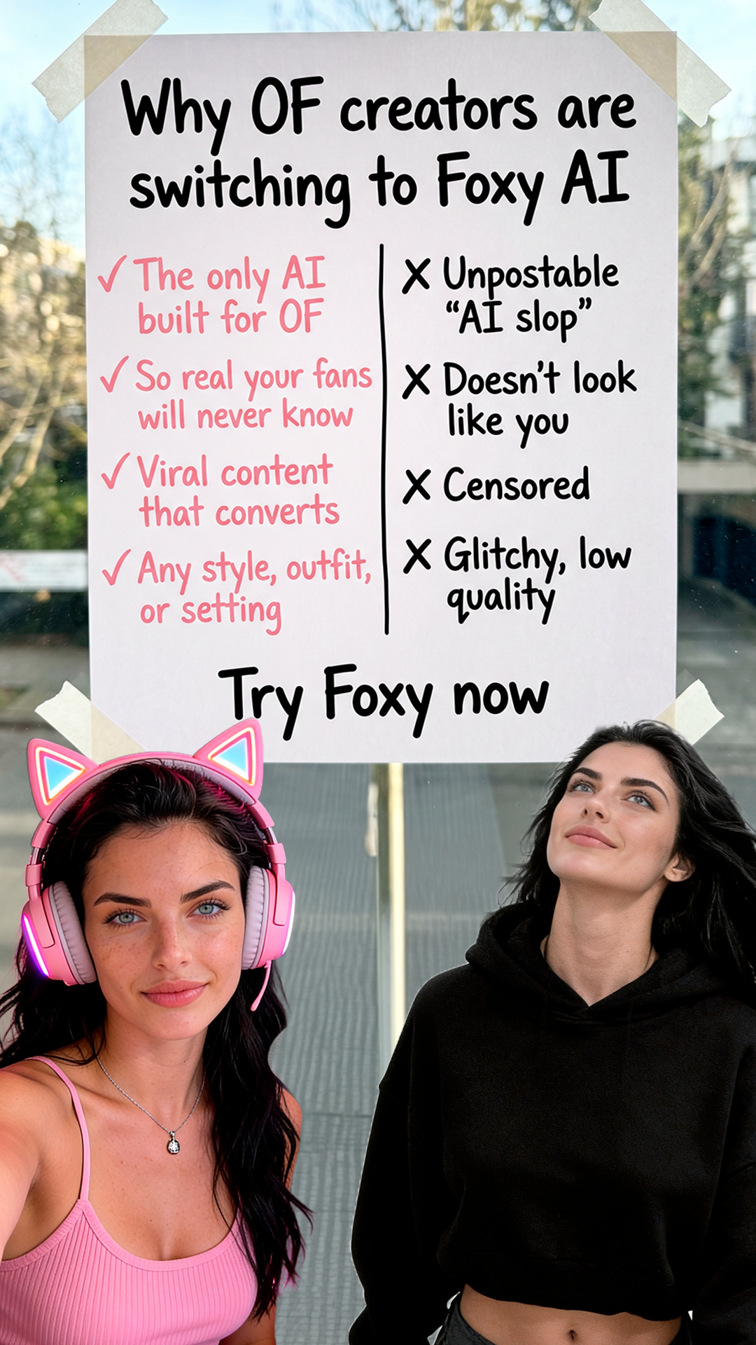 Foxy.ai Facebook ad