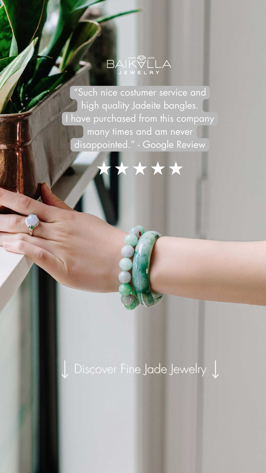 Baikalla Jewelry - Fine Jadeite Jade Jewelers Facebook ad: Experience Type-A, authentic jade with Baikalla.