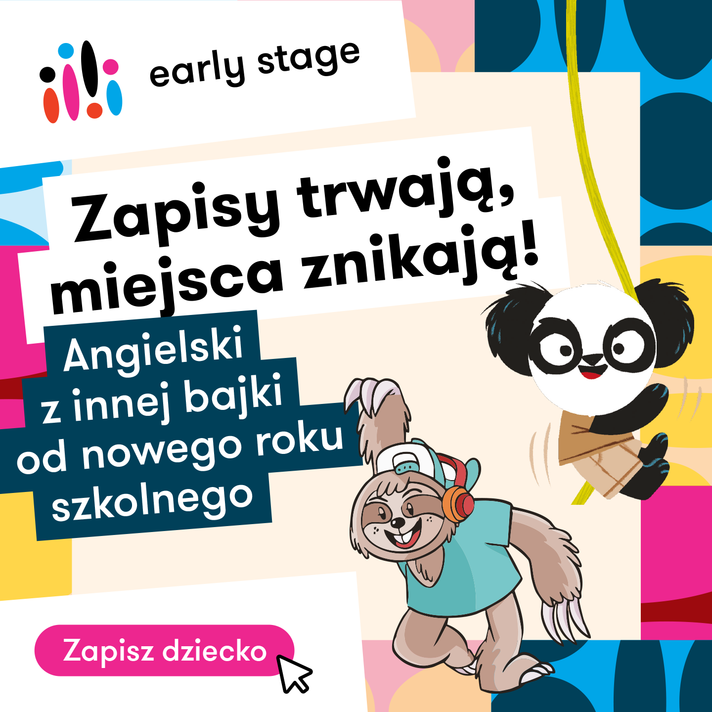 Early Stage angielski dla dzieci i młodzieży Facebook ad from Jul 31, 2026