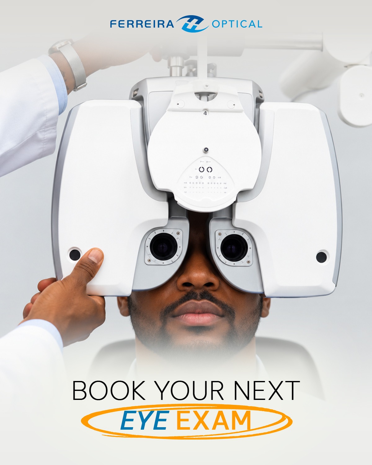Ferreira Optical Facebook ad: Book a visit - Ferreira Optical