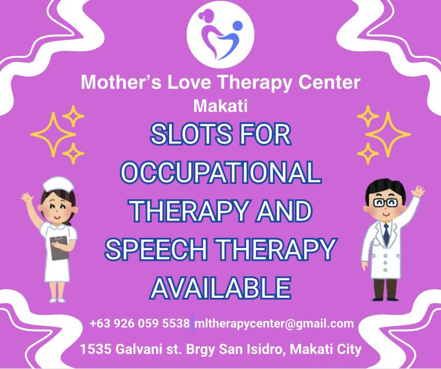 Mother's Love Therapy Center Facebook ad: Our Speech pathologists and Occupational therapists are now…