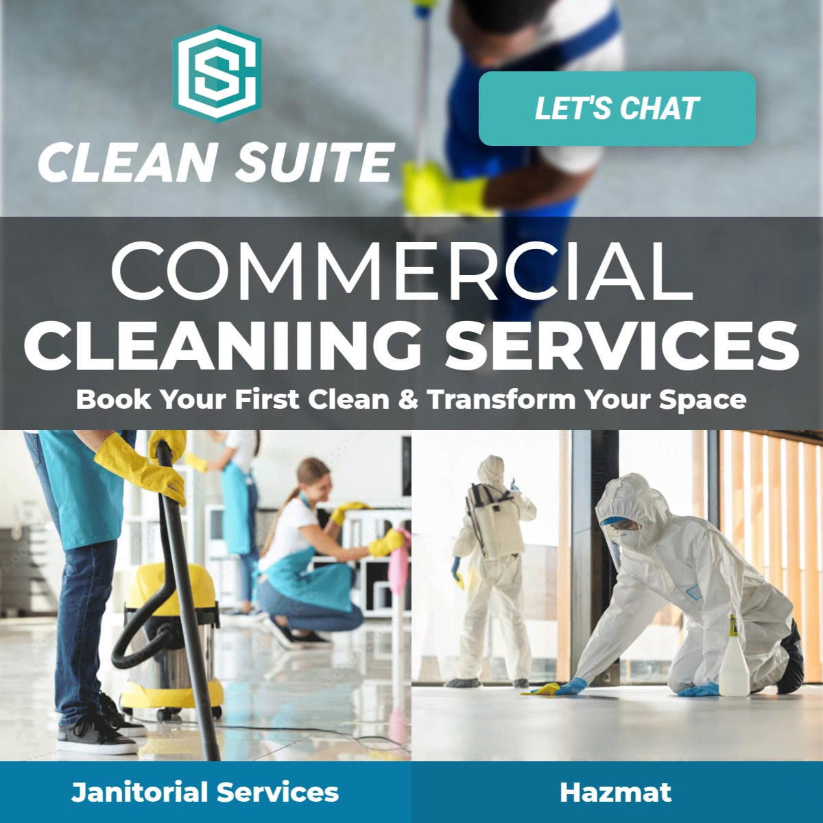 Clean Suite, LLC Facebook ad: Clean Space, Clear Mind