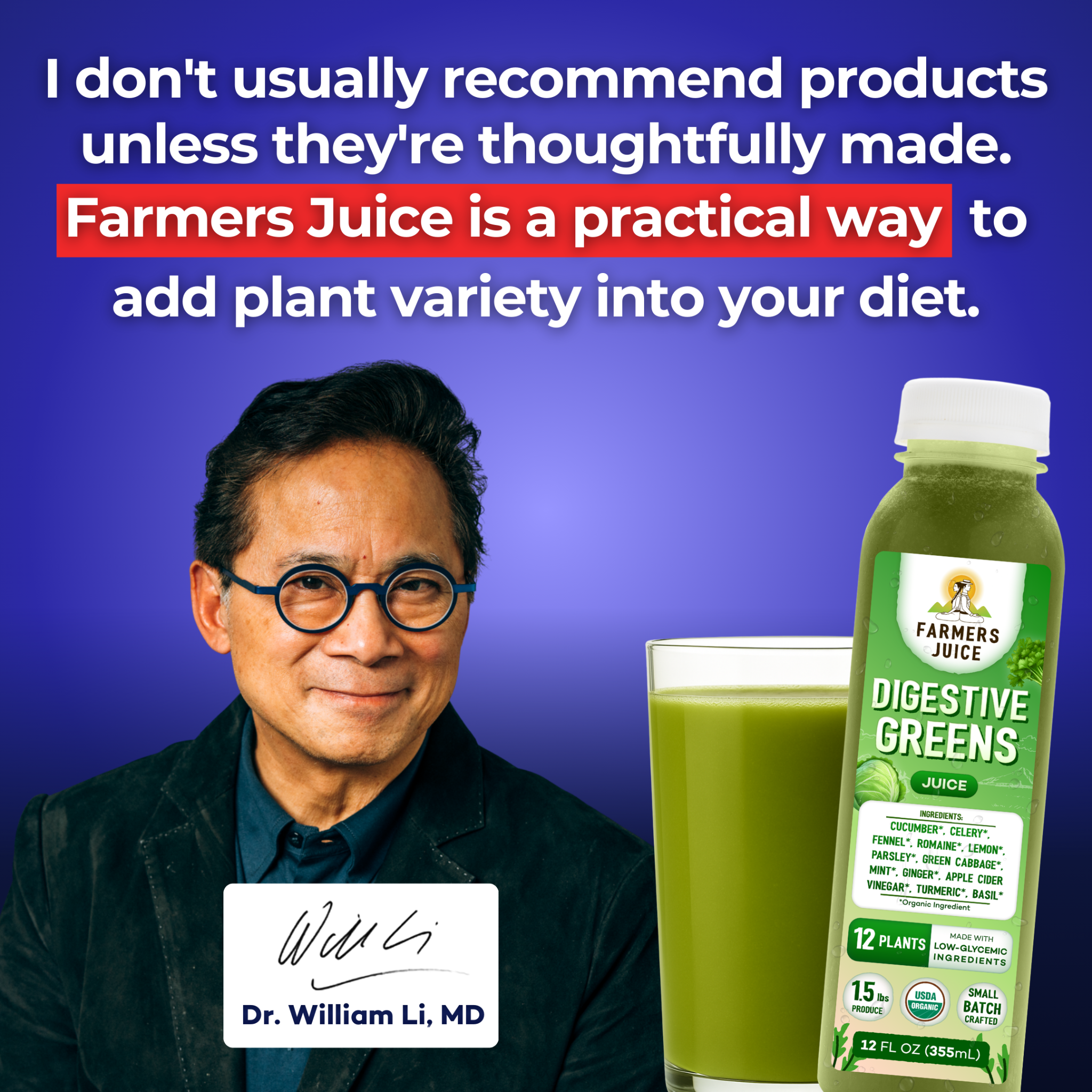 Dr. William Li Facebook ad
