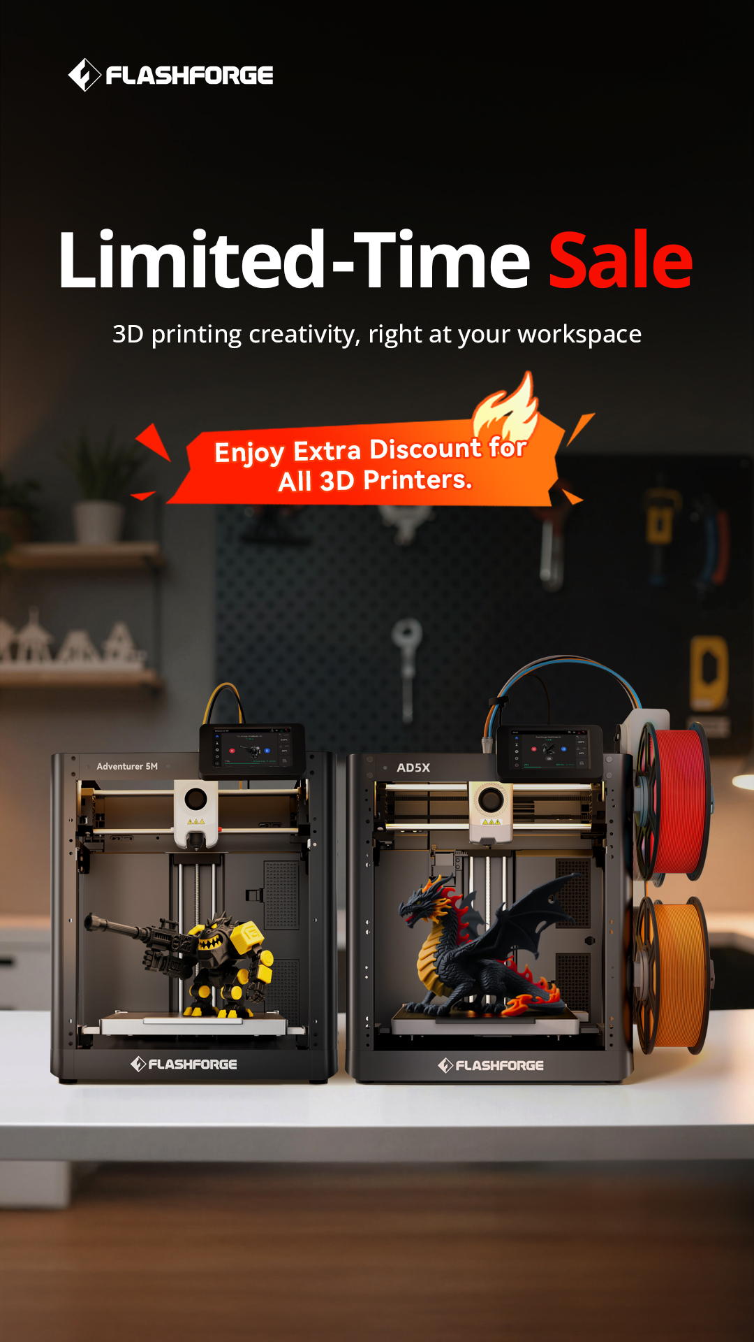 Flashforge Facebook ad
