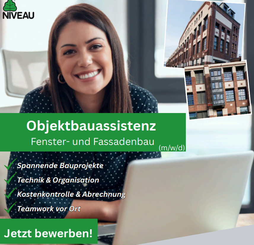 Niveau Fenster Westerburg GmbH Facebook ad: Objektassistenz (m/w/d)