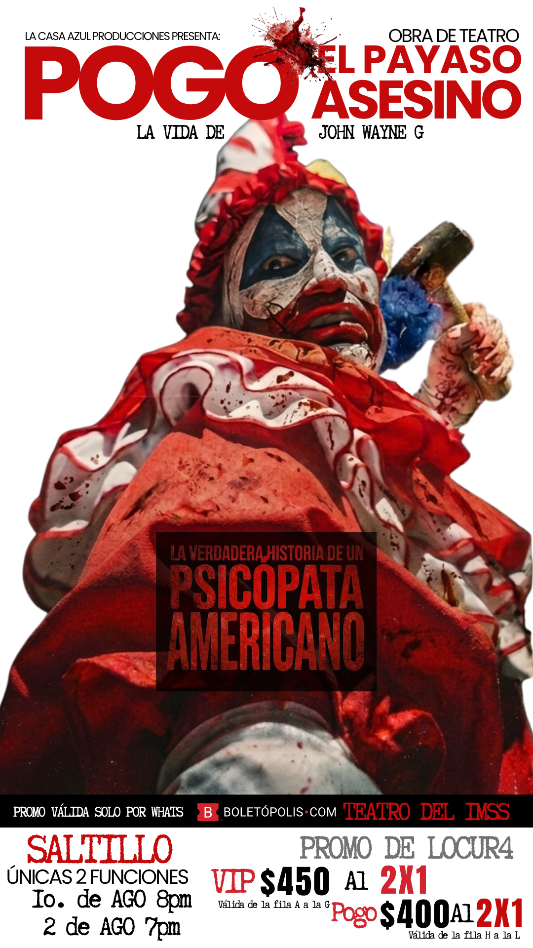 La Casa Azul Producciones Facebook ad: LA GIRA DEL ADIOS: El último acto de POGO