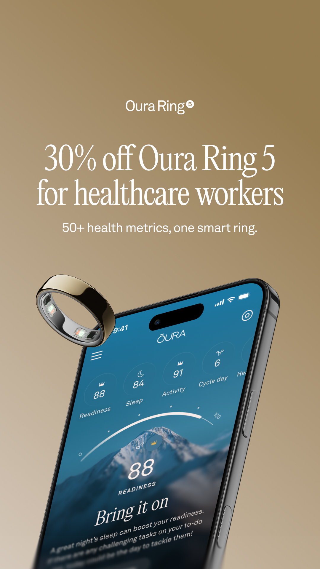 ŌURA Facebook ad