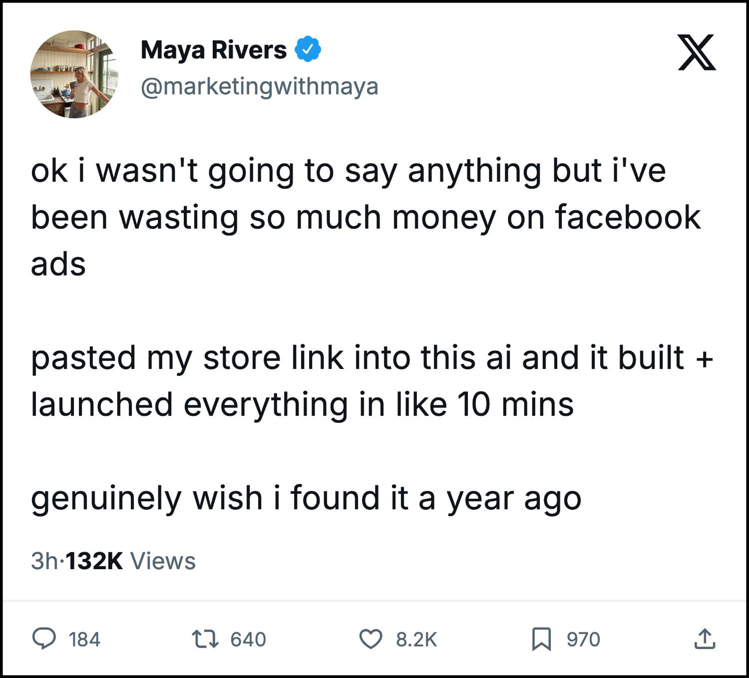 Larven AI Facebook ad