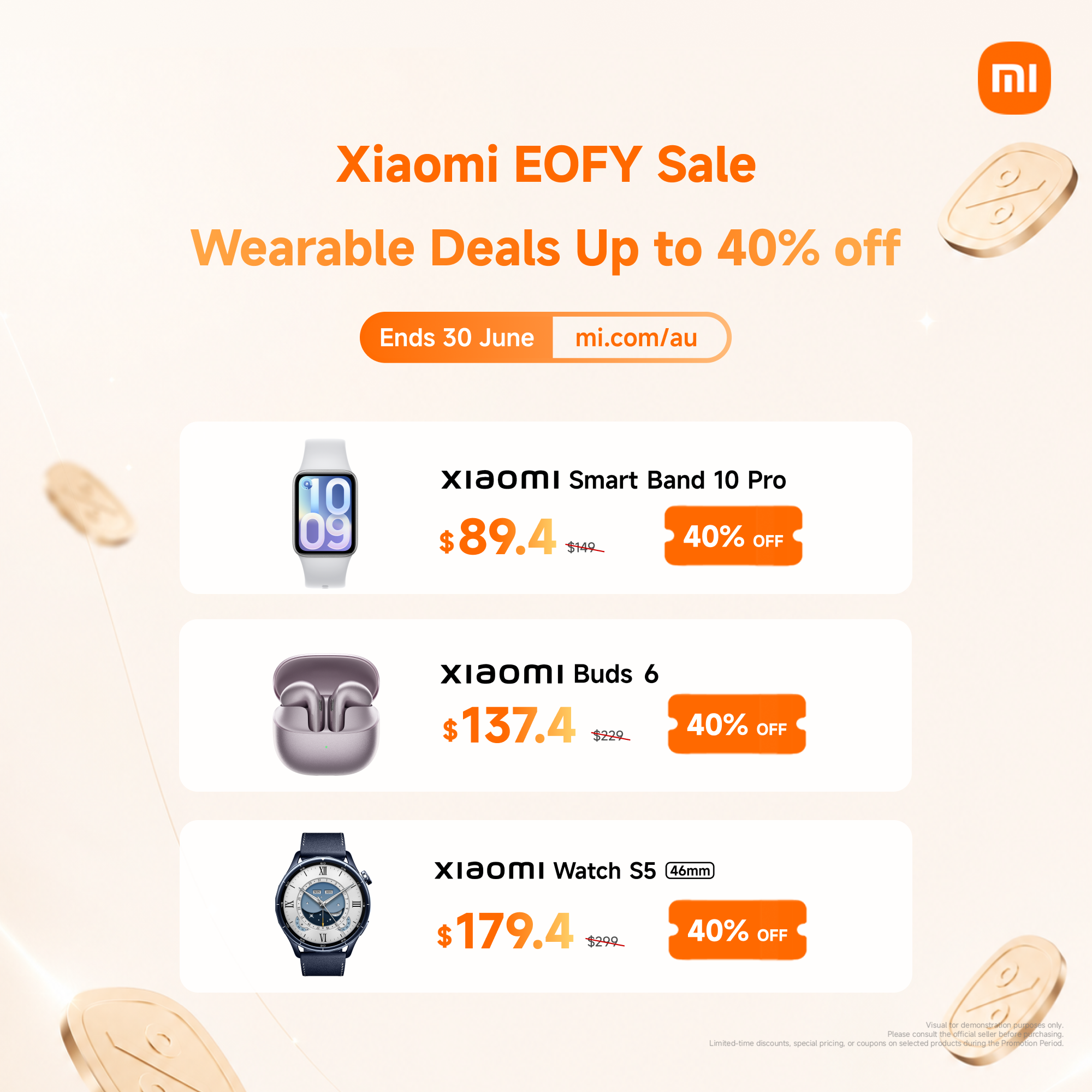 Xiaomi Australia Facebook ad: Shop Xiaomi EOFY Sale across phones and selected…