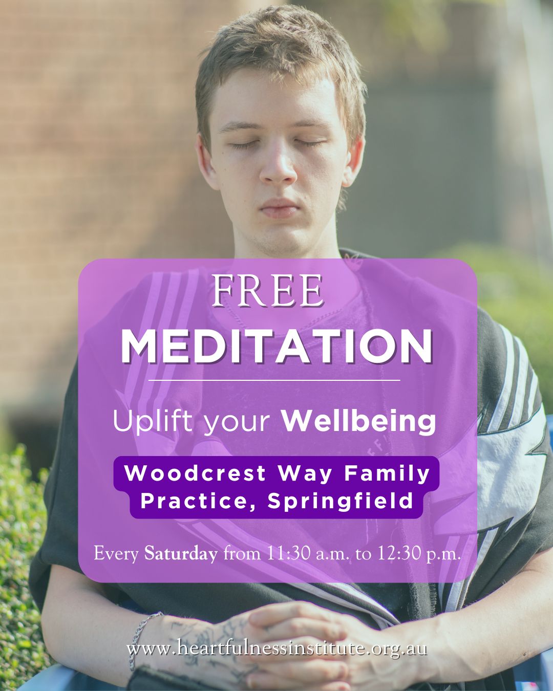 Heartfulness Meditation Australia Facebook ad: Free Guided Meditation, Relax, Recharge & Reconnect |…