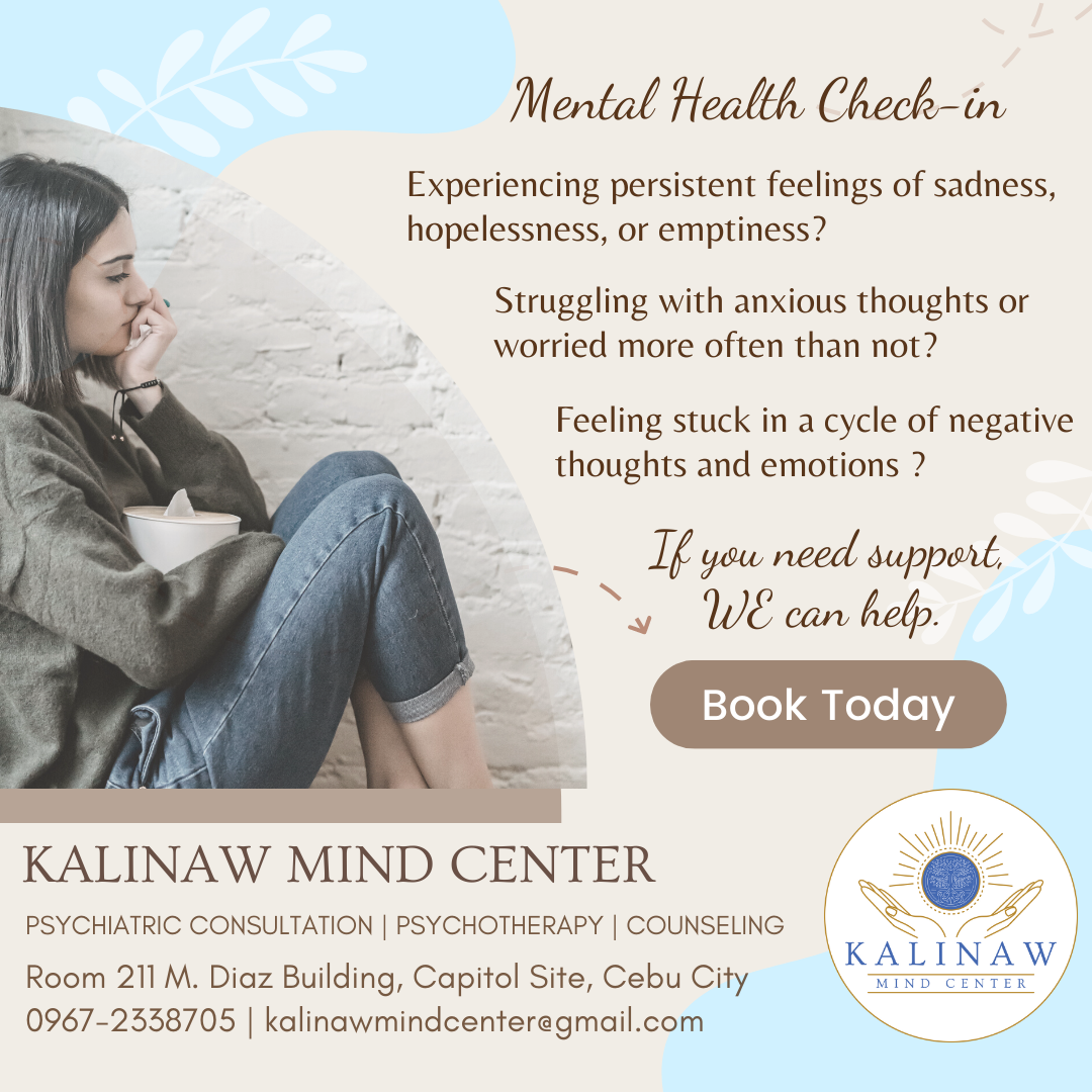 Kalinaw Mind Center Facebook ad: Are you feeling stuck in a cycle of…