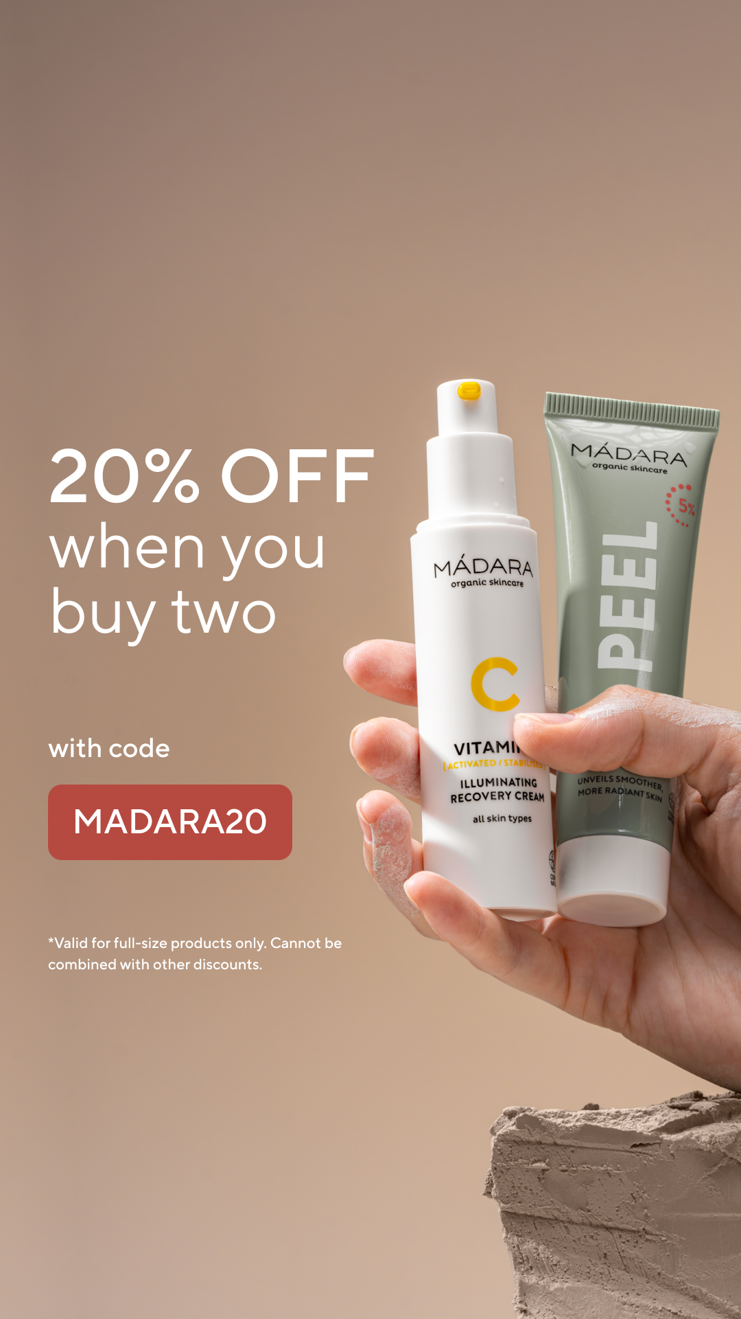 Mádara Organic Skincare Facebook ad