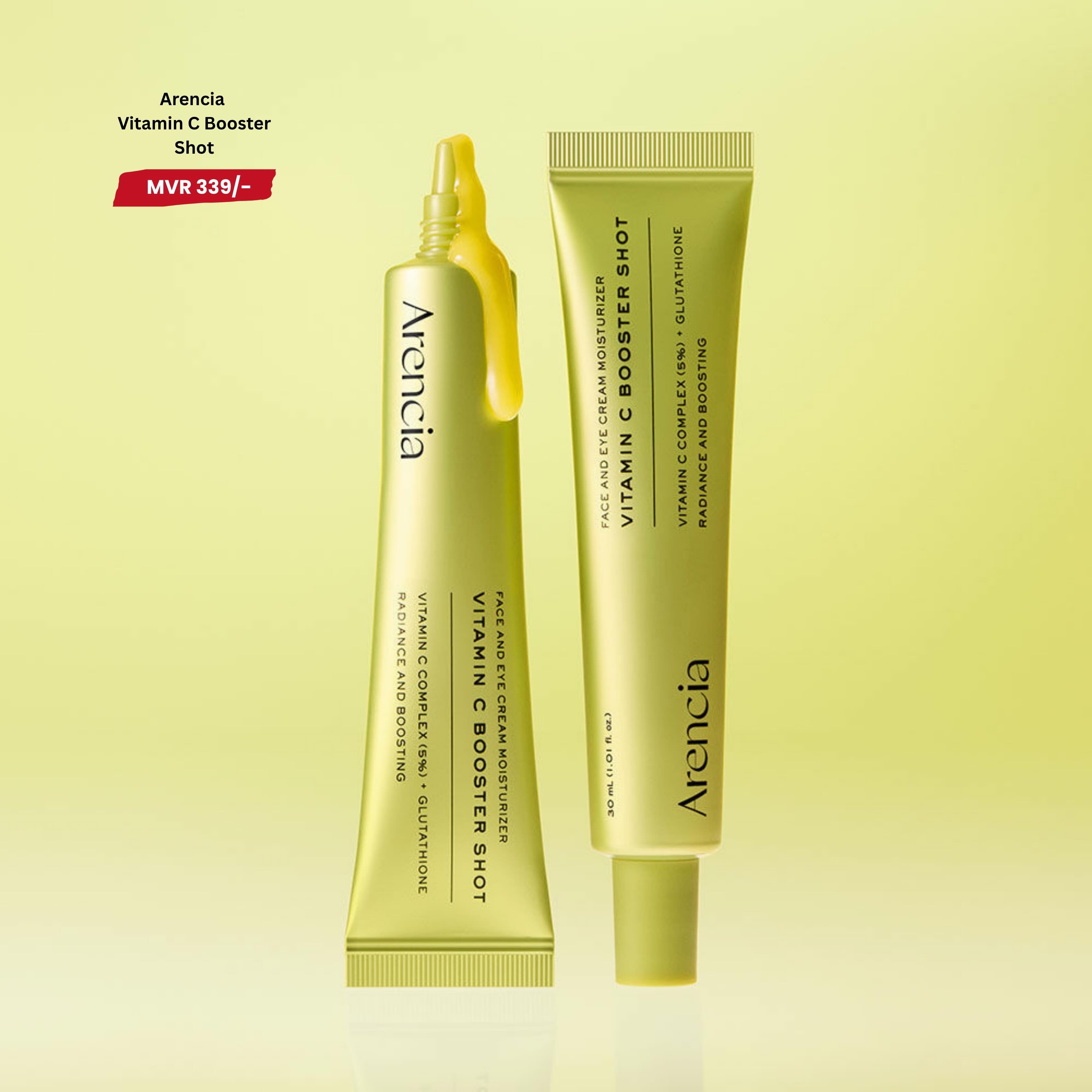 Forbeauty.mv Facebook ad: Arencia - Vitamin C Booster Shot