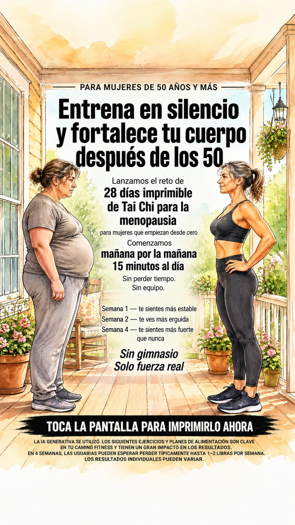 Lori Fitness Facebook ad: ¡Siéntete más fuerte, con más energía y activa…